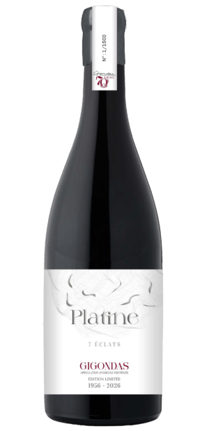 Vin Rouge - Côtes du Rhône - Gigondas -Platine la cuvée des 7 éclats
